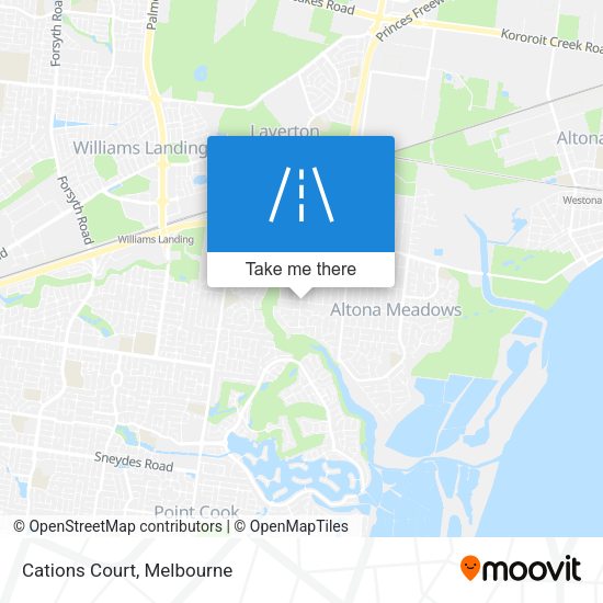 Cations Court map