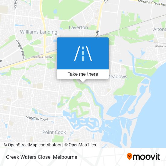 Creek Waters Close map