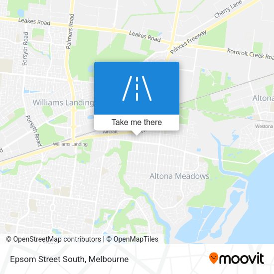 Epsom Street South map