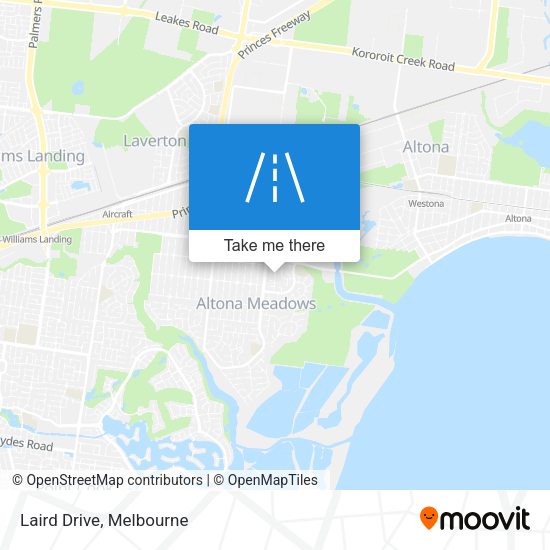 Laird Drive map