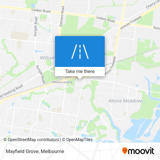 Mayfield Grove map