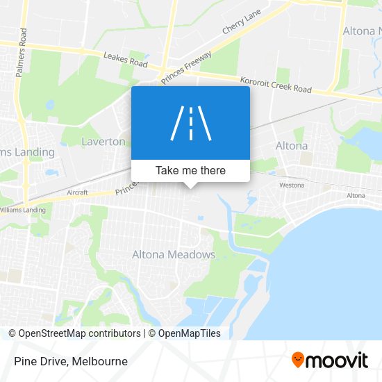 Pine Drive map