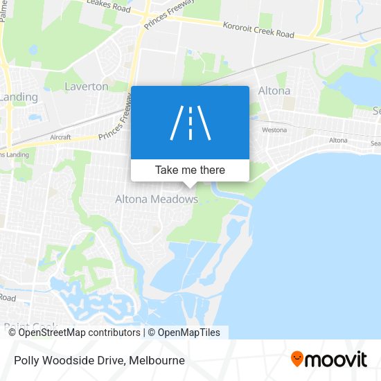 Polly Woodside Drive map