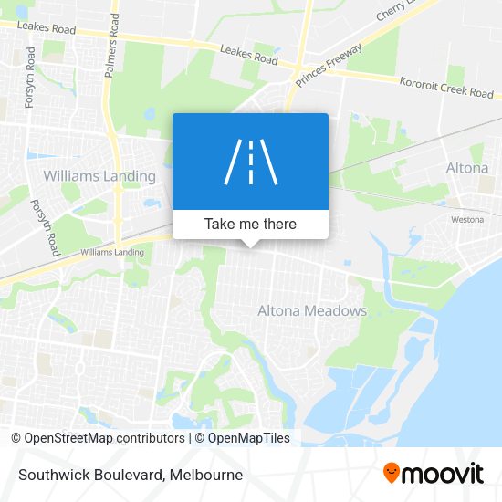 Southwick Boulevard map