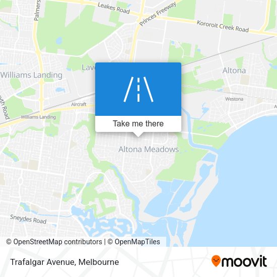 Trafalgar Avenue map