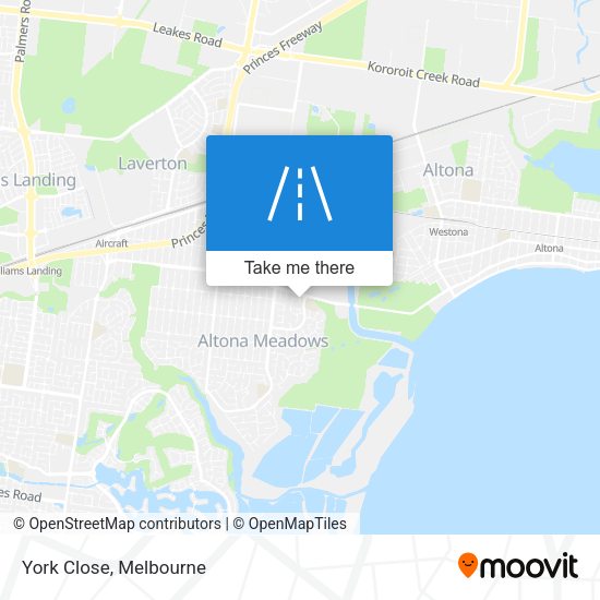 York Close map