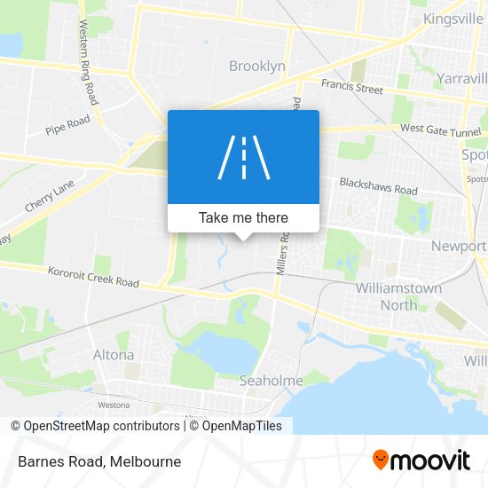 Barnes Road map