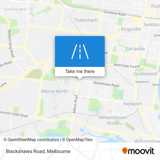 Blackshaws Road map