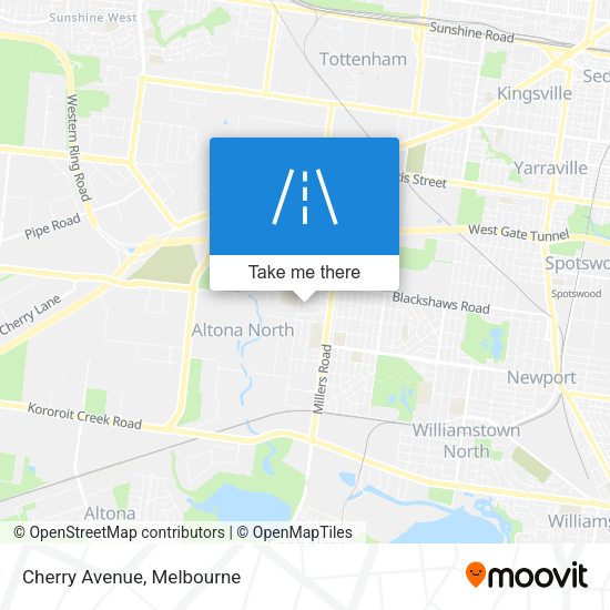 Cherry Avenue map