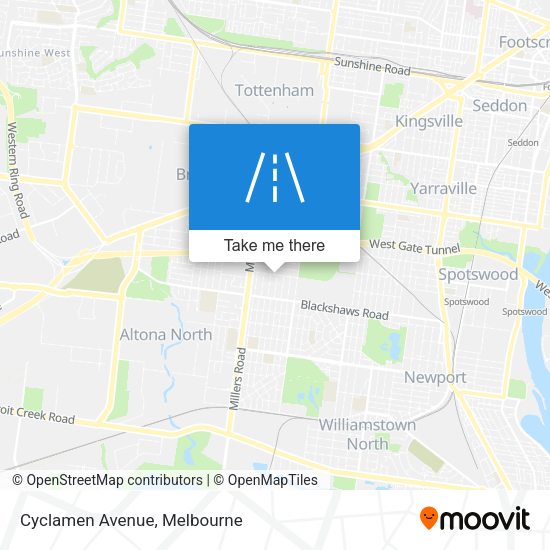 Cyclamen Avenue map
