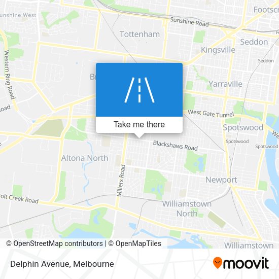 Delphin Avenue map