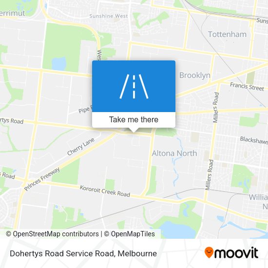 Dohertys Road Service Road map