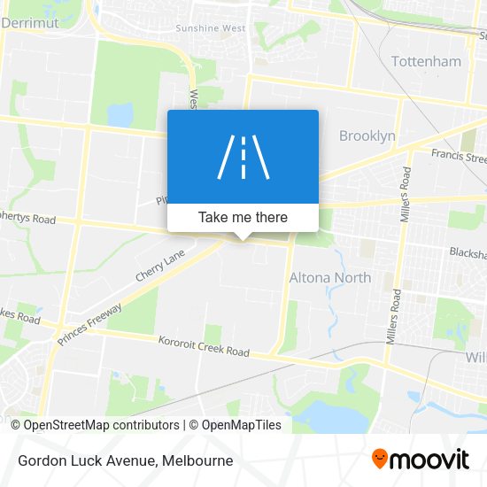 Gordon Luck Avenue map