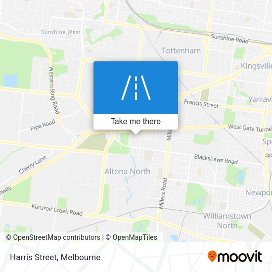 Harris Street map
