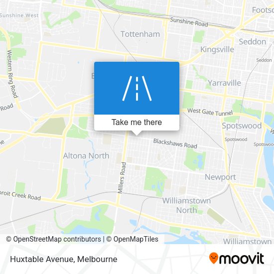 Huxtable Avenue map