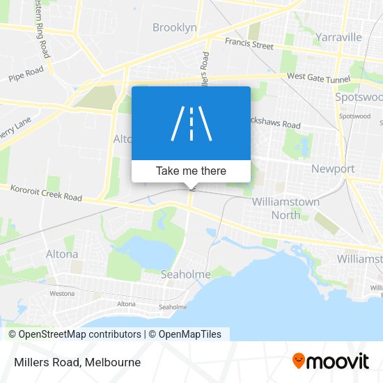 Millers Road map