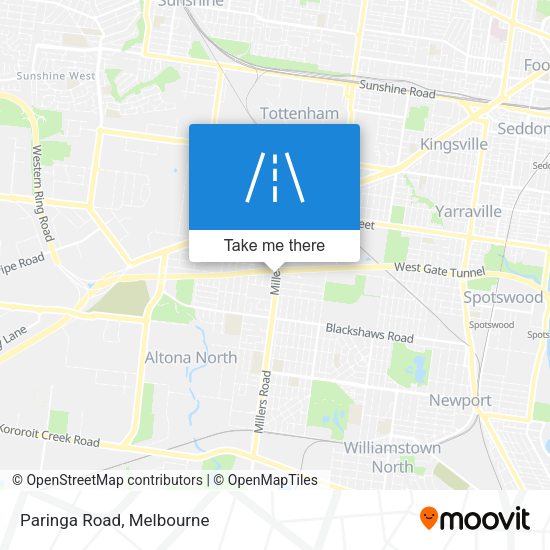 Paringa Road map