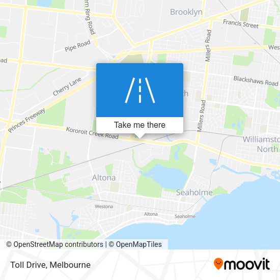 Toll Drive map