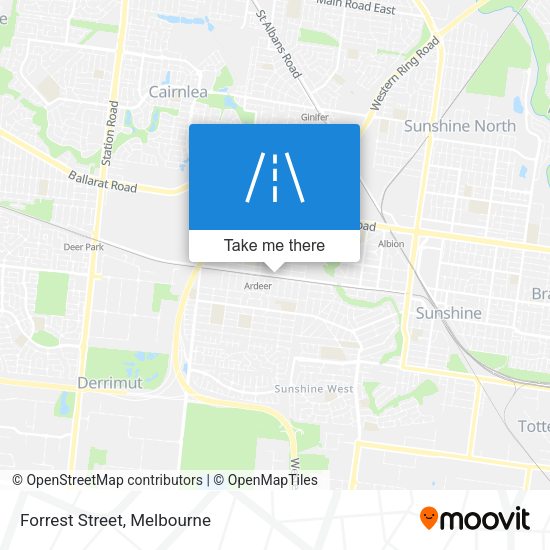 Forrest Street map