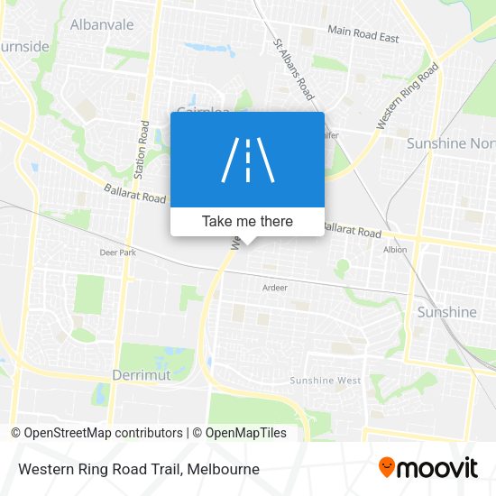 Western Ring Road Trail map