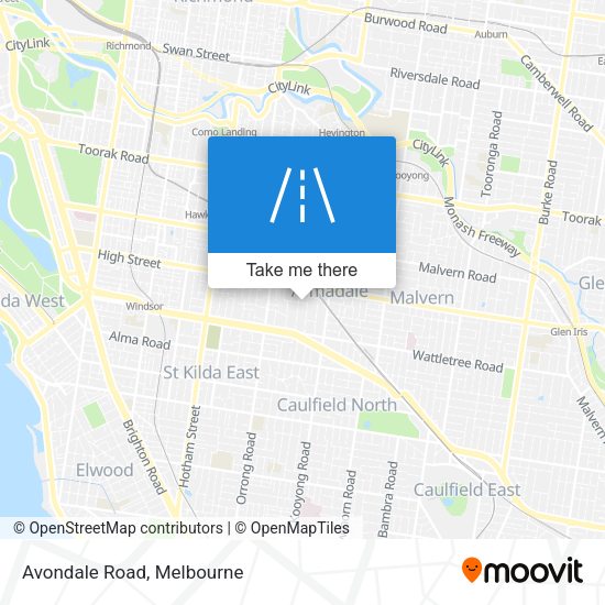 Avondale Road map