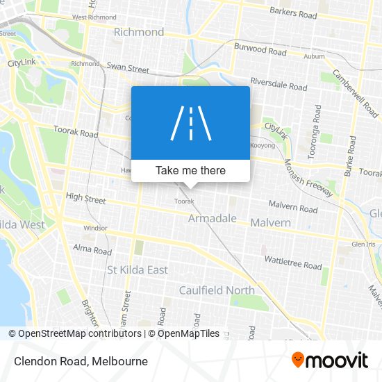 Mapa Clendon Road