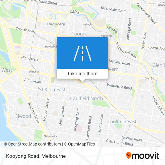 Kooyong Road map