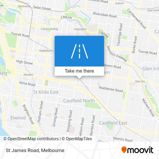 St James Road map