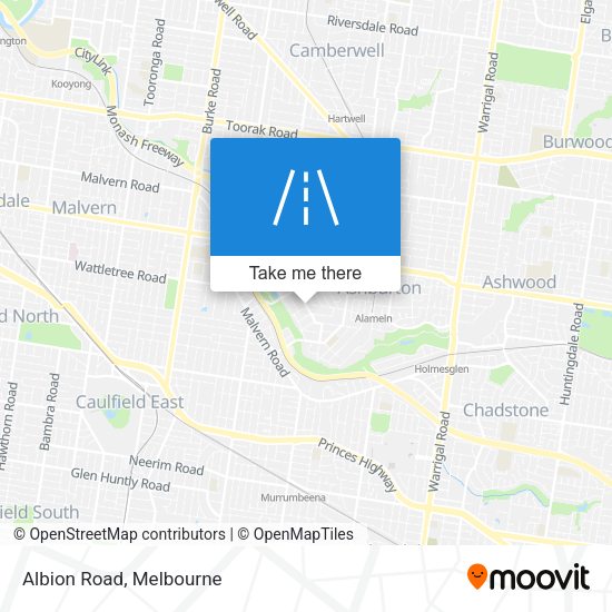 Albion Road map