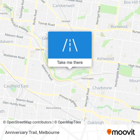 Anniversary Trail map