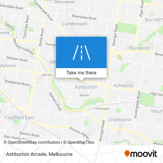 Ashburton Arcade map