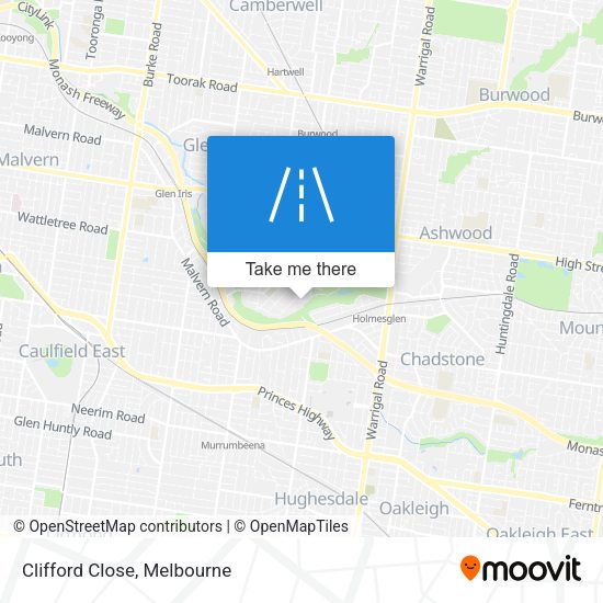 Clifford Close map