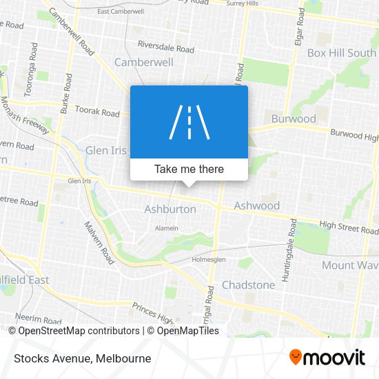 Stocks Avenue map