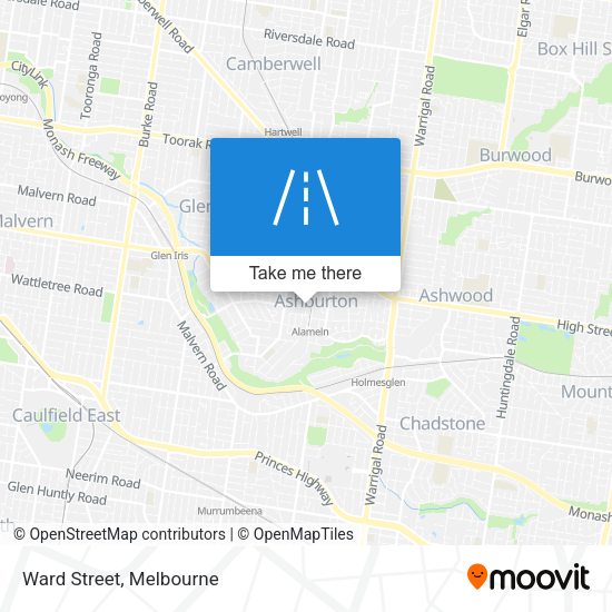 Ward Street map
