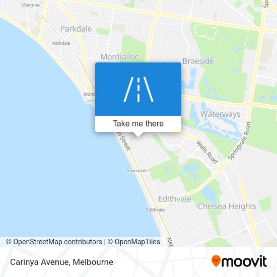 Carinya Avenue map