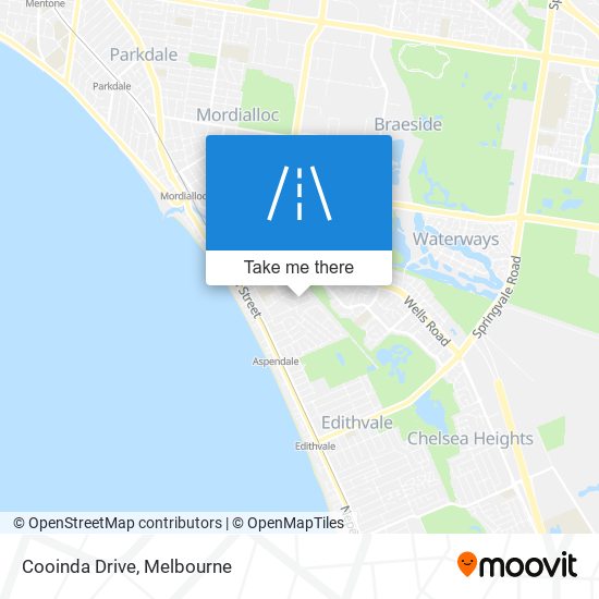 Cooinda Drive map