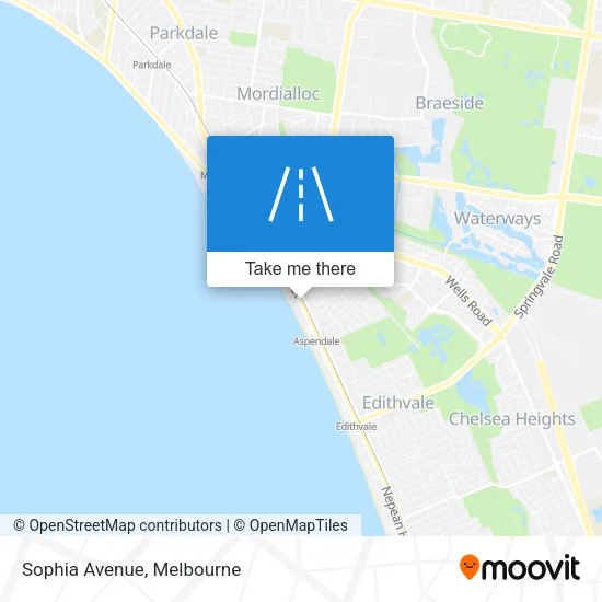 Mapa Sophia Avenue