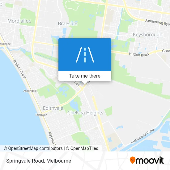 Mapa Springvale Road