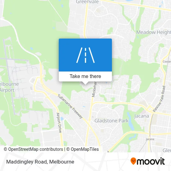 Mapa Maddingley Road