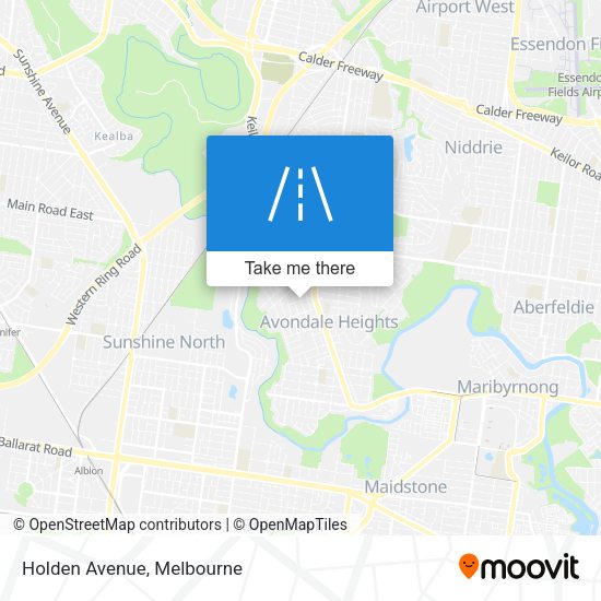 Holden Avenue map