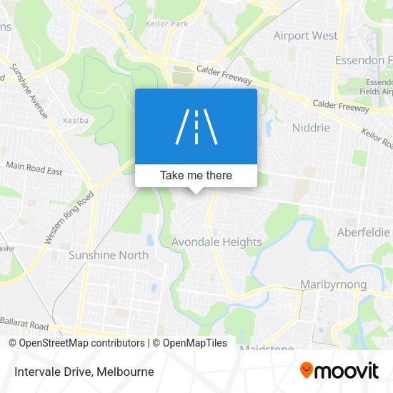 Intervale Drive map