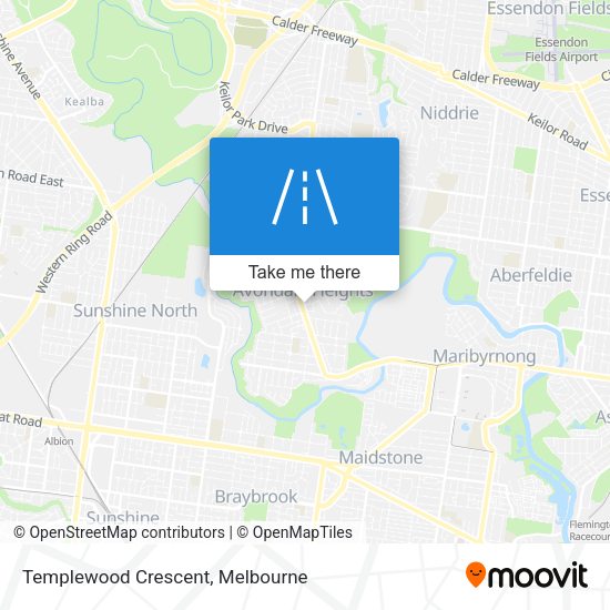 Templewood Crescent map