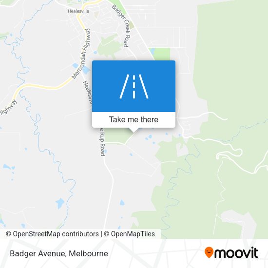 Badger Avenue map