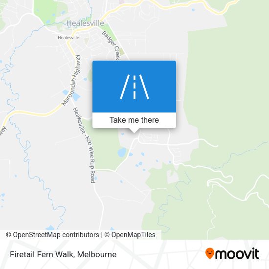 Firetail Fern Walk map