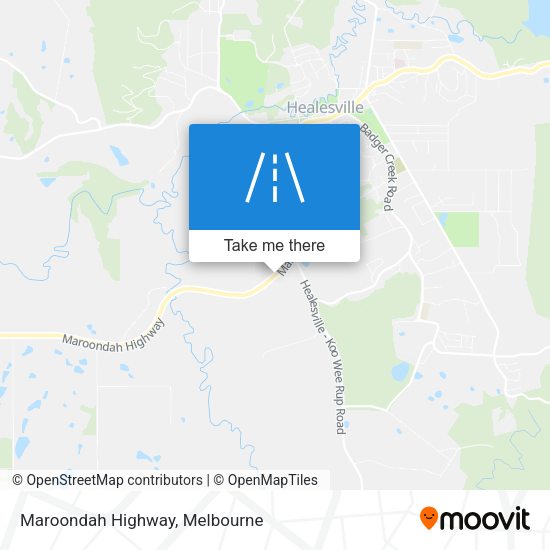 Maroondah Highway map