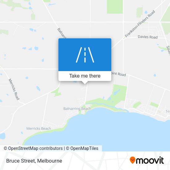Bruce Street map