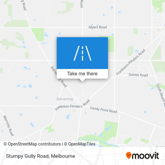Stumpy Gully Road map