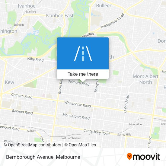 Bernborough Avenue map