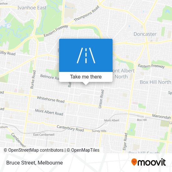 Bruce Street map