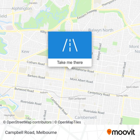 Campbell Road map